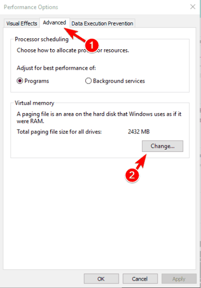 performance options