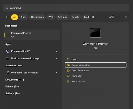 Run Command Prompt
