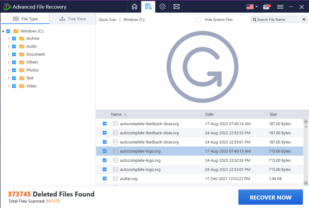 see quick preview of file