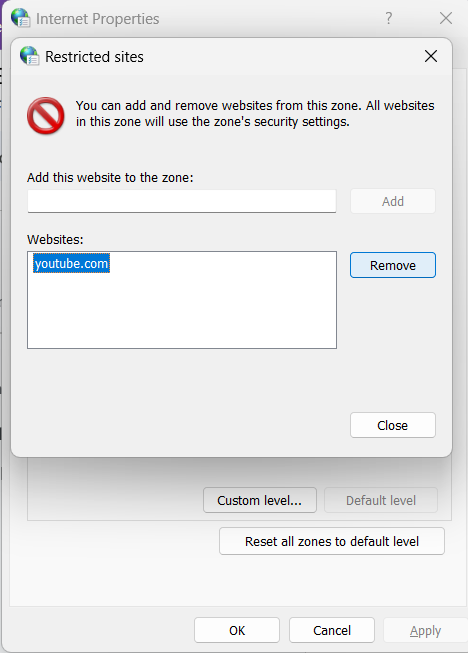 Select URL in editor