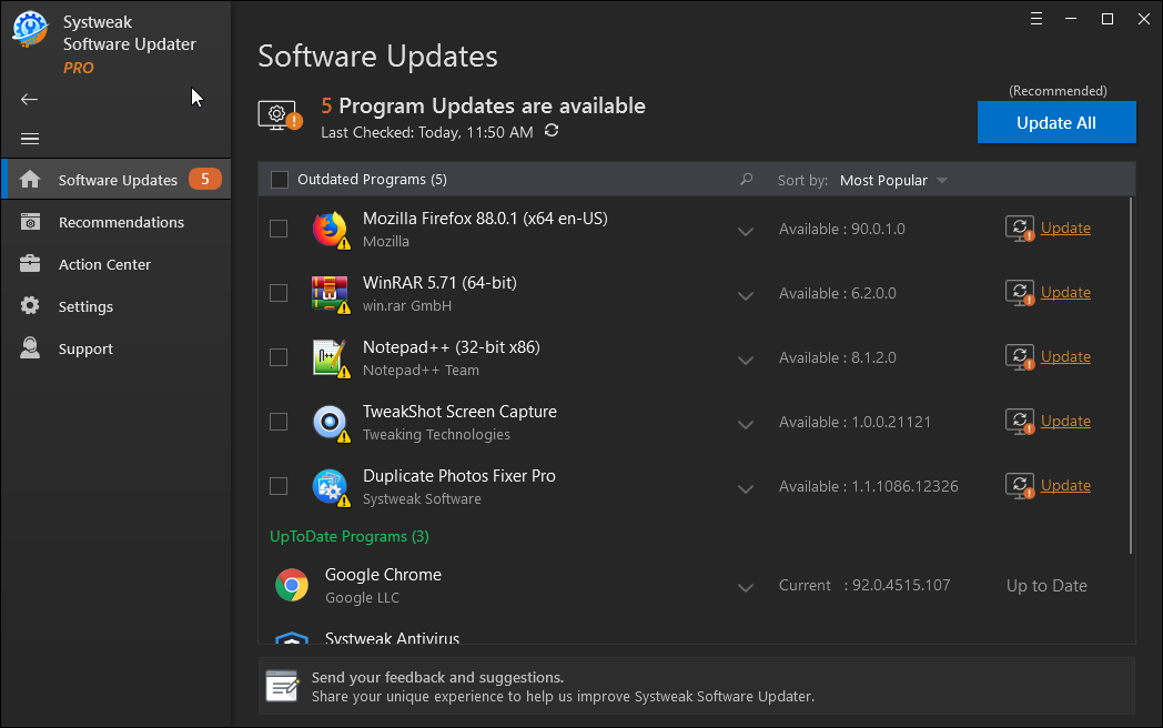 Check The Software Update