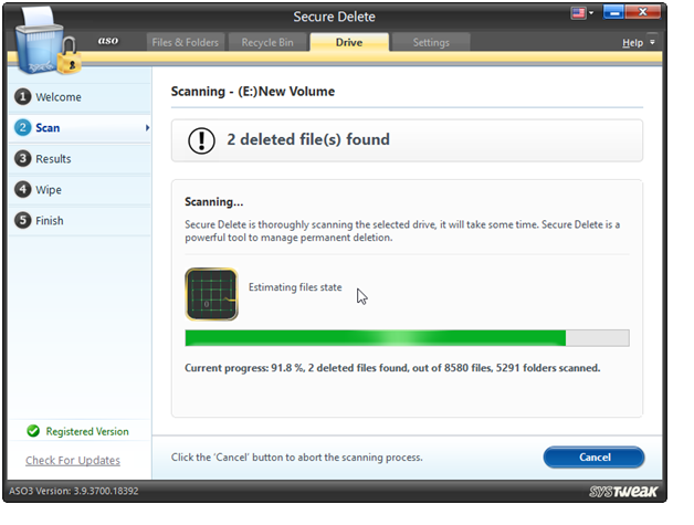 start scan process