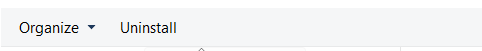 Uninstall button