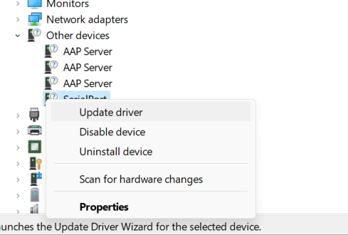 USB-Serial Controller D Driver - Update Driver