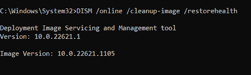 use DISM command